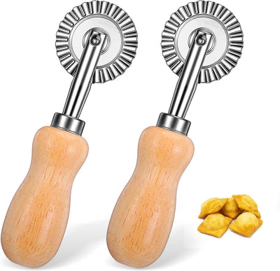 Ruedas cortadoras de pasta estriadas de acero inoxidable 1.5 pulgadas
