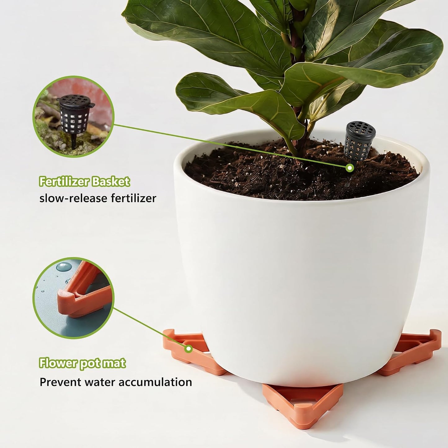 20 Patas Cerámica Soporte Plantas Interior Exterior