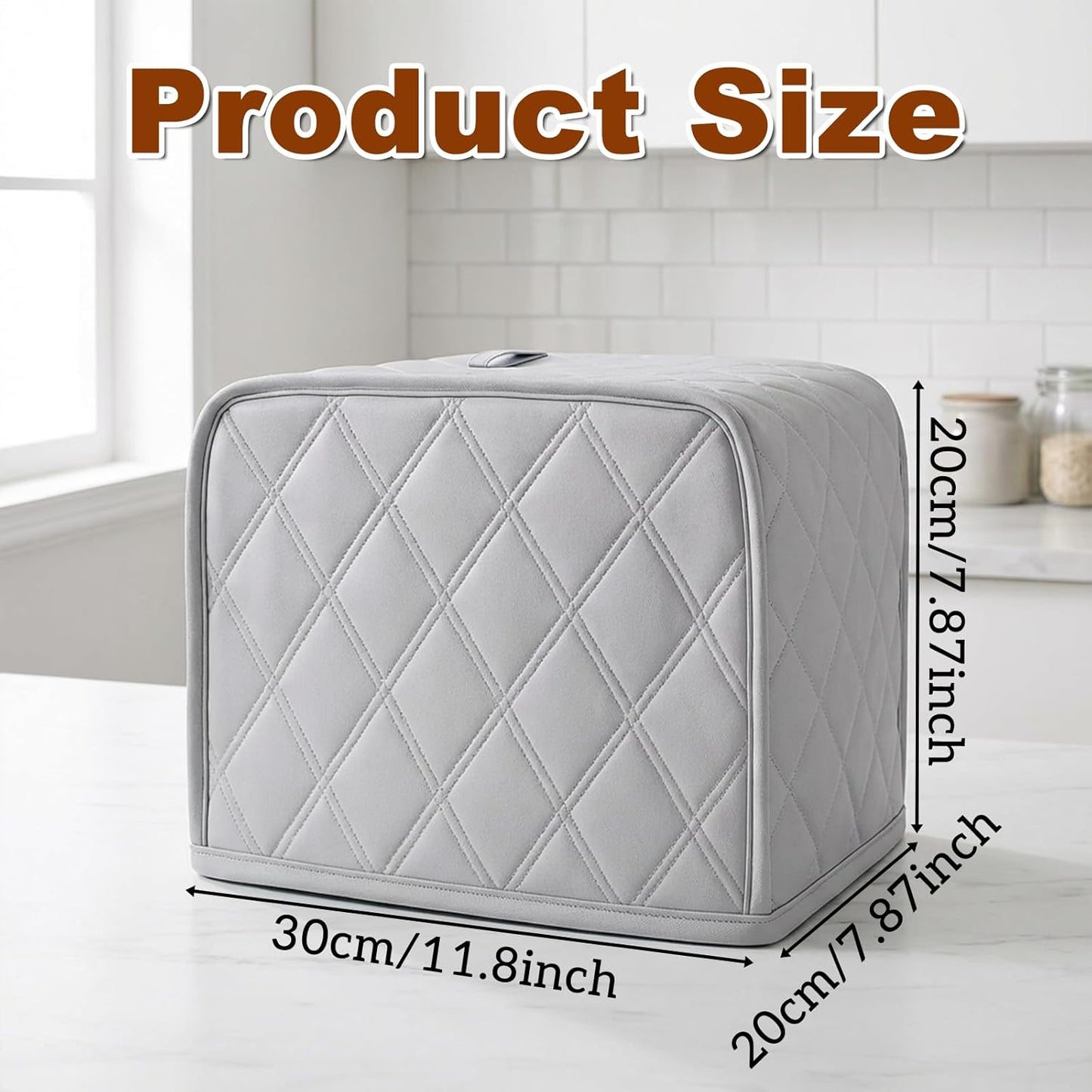 Fundas tostadora algodón lino protector polvo tamaño universal