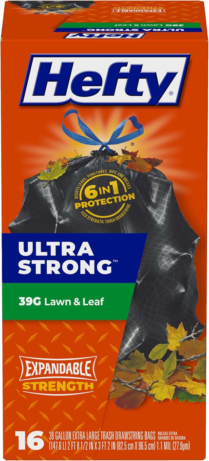Bolsas basura ultrafuertes 39gal 16uds sin perfume