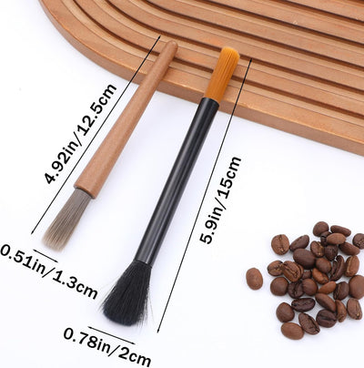 Pack 2 Cepillos Limpieza Molinillo Café Espresso Barista