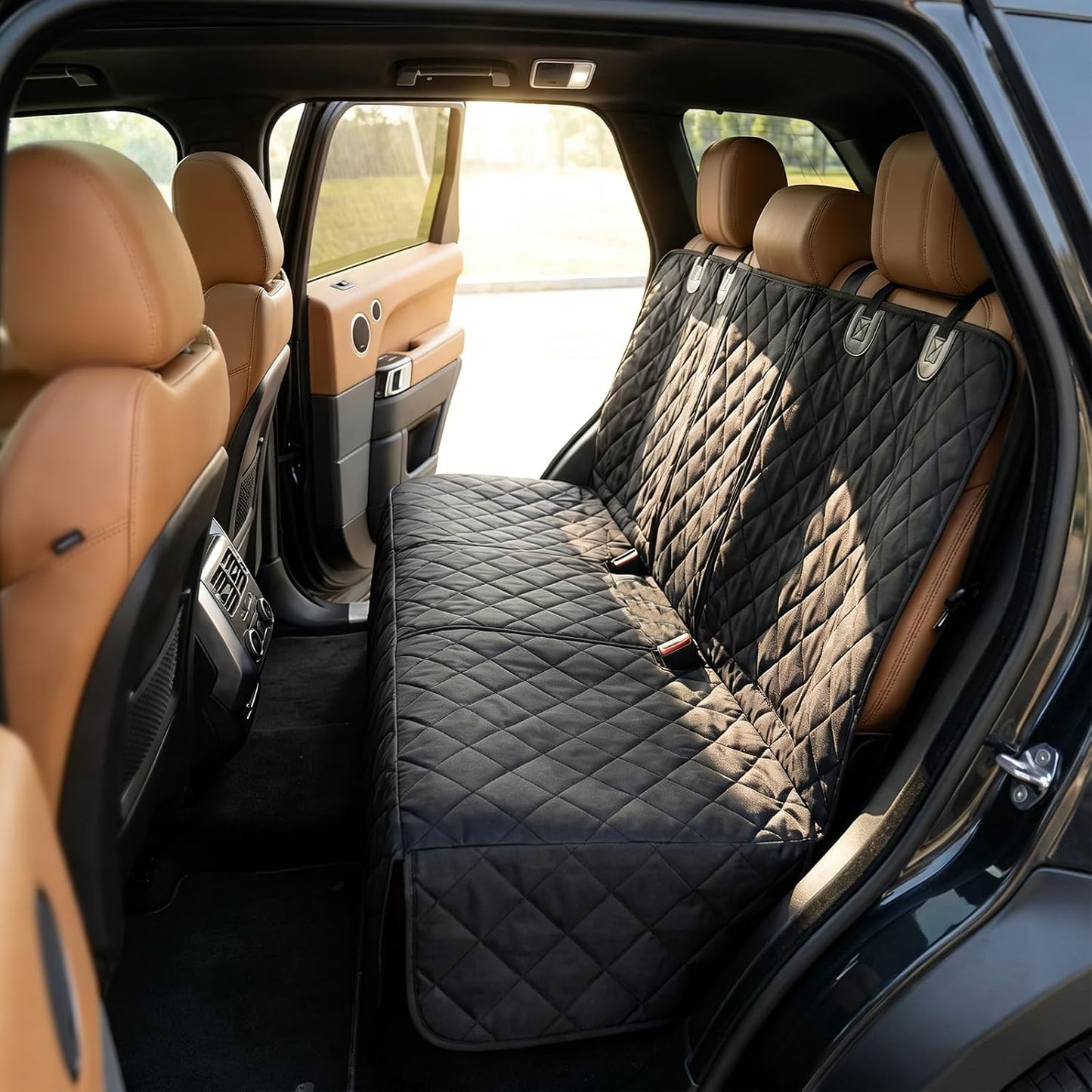 Funda asiento auto perro antideslizante con patrón