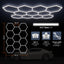 Luces hexagonales LED para gimnasio 460W 55200lm