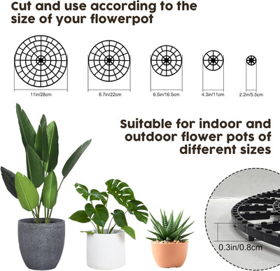 10 Elevadores Plantas 12pulg Soportes Ajustables Interior Exterior