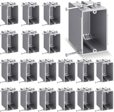 Caja salida eléctrica PVC gris 20 pulg cubicas ETL
