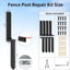 Kit 4 pzas anclaje poste valla grosor 0.315pulg estacas resistentes