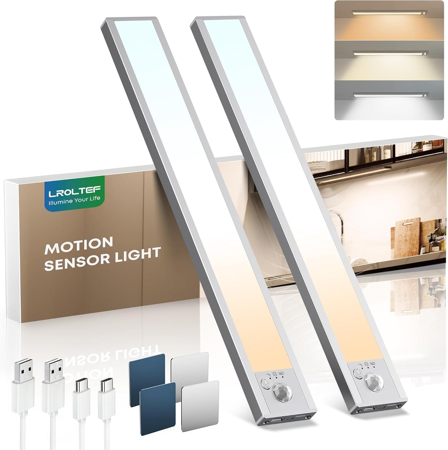 Luces inalámbricas gabinete 8.3pulg 1500mAh