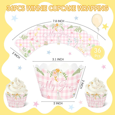36 Forros Cupcakes Ganso para Baby Shower y Fiesta
