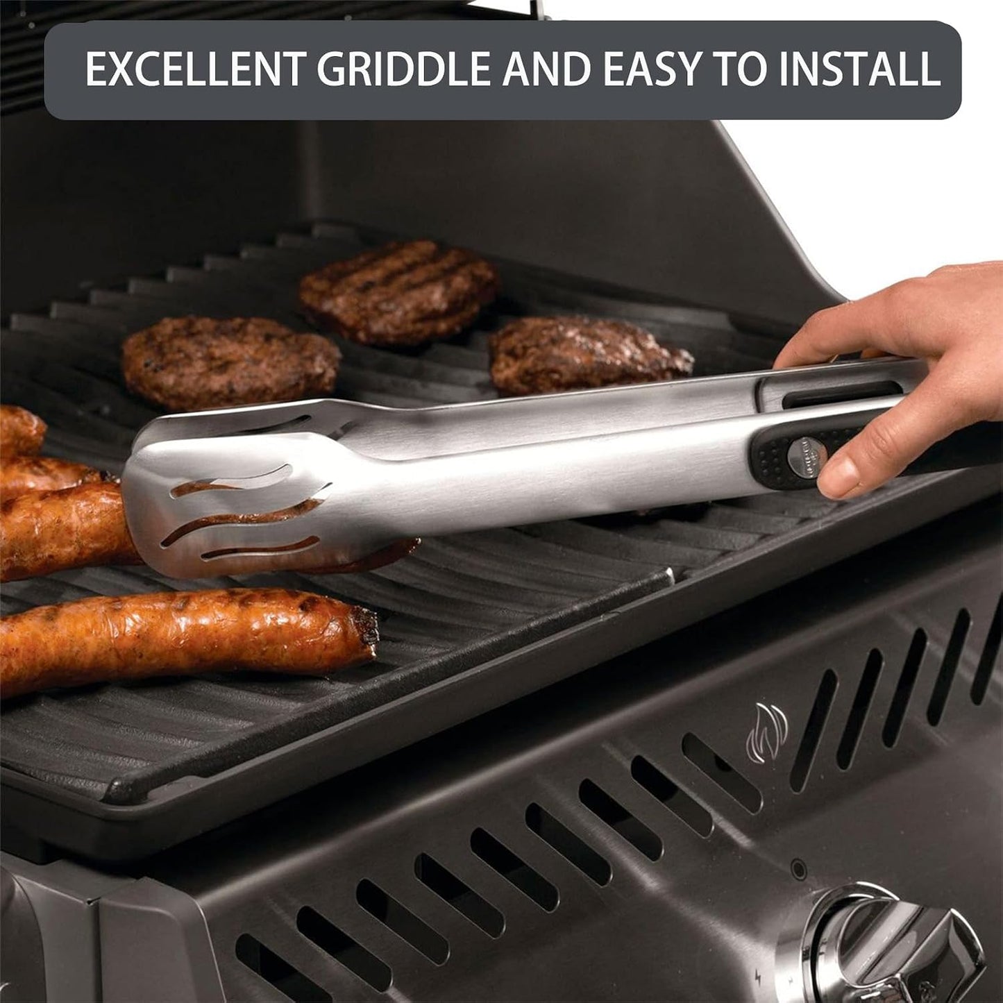 Placa Griddle Hierro Fundido Reversible para Napoleon Prestige 500