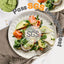 Set 4 Platos Cerámica Ensalada 8.5pulg Relieve Hoja Sauce