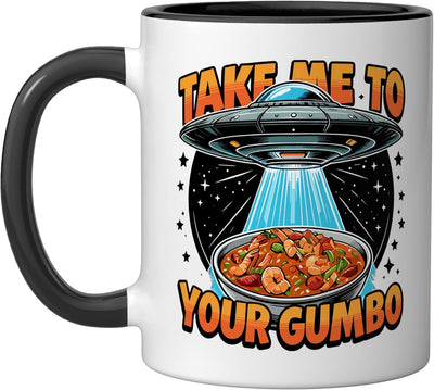 Taza de cerámica Take Me to Your Gumbo Louisiana Stew