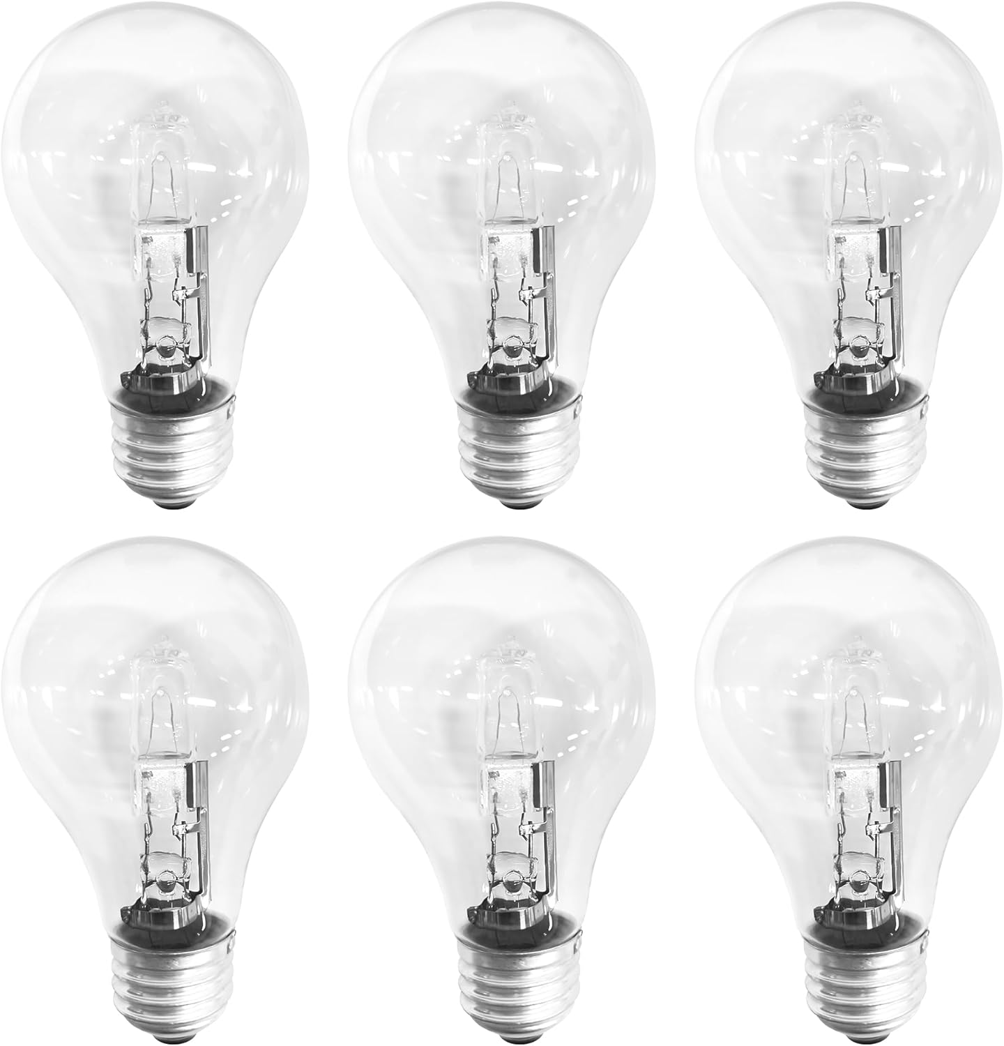 Lámpara Halógeno 43W E26 750lm 6 Pzas Reemplazo 60W