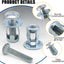 Pack 20 Anclajes Huecos M6x25 Pared Metálica