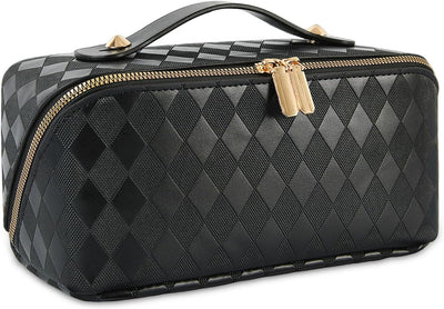 Bolsa cosméticos viaje mujer negro diamante
