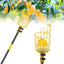 Recolector frutas 66pulg cesta poste ajustable agarre