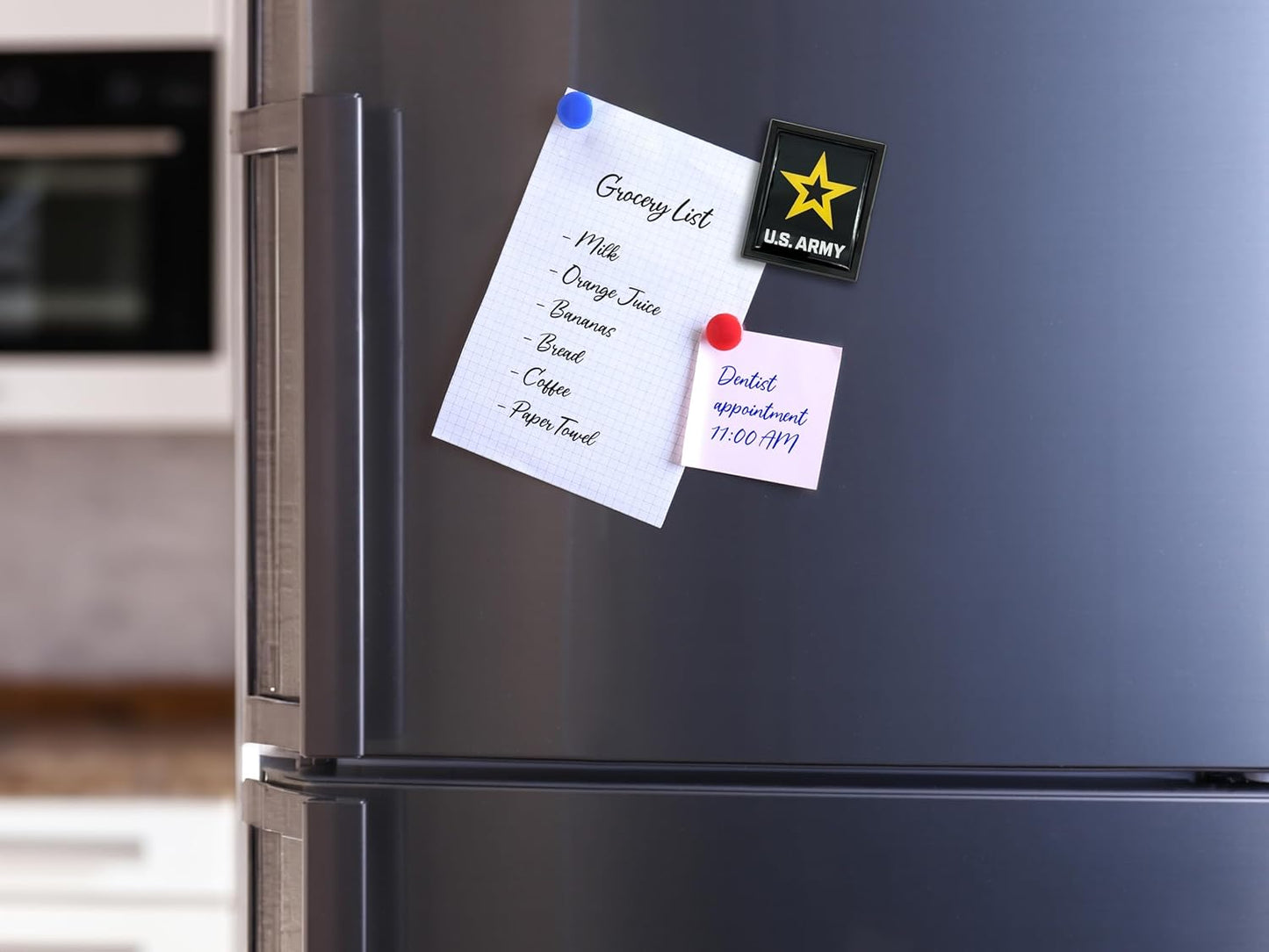 Imán grande para refrigerador con licencia del ejército estadounidense