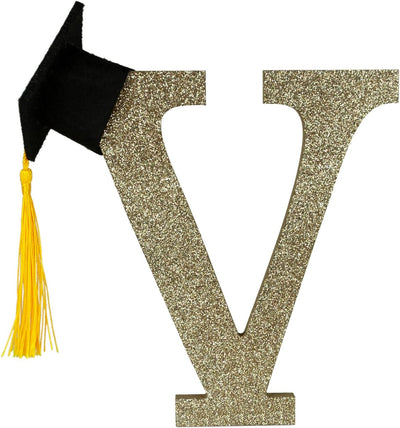 Letras graduación madera 5-7pulg inicial decoración 2026