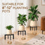 Soporte ajustable para plantas de metal con patas