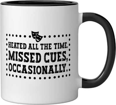 Taza Cerámica Maestro Teatro Drama Negro/Blanco