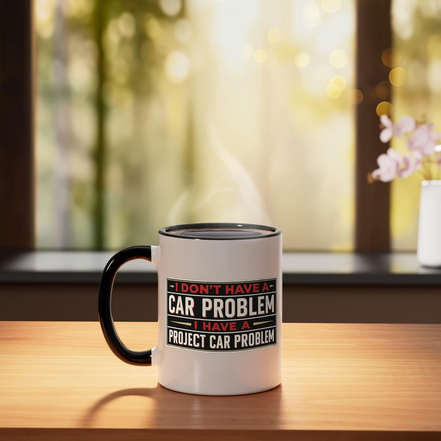Taza cerámica con frase divertida de garaje para coche Project Car