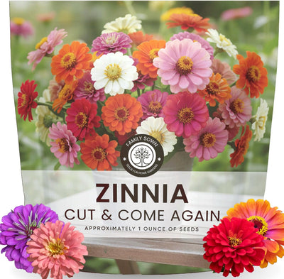 Semillas Zinnia 4000 bolsa 1oz
