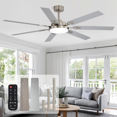 Ventilador techo 64pulg luces control remoto 5CCT 7 cuchillas