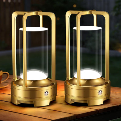 Lámpara mesa inalámbrica LED recargable con atenuación 3 colores