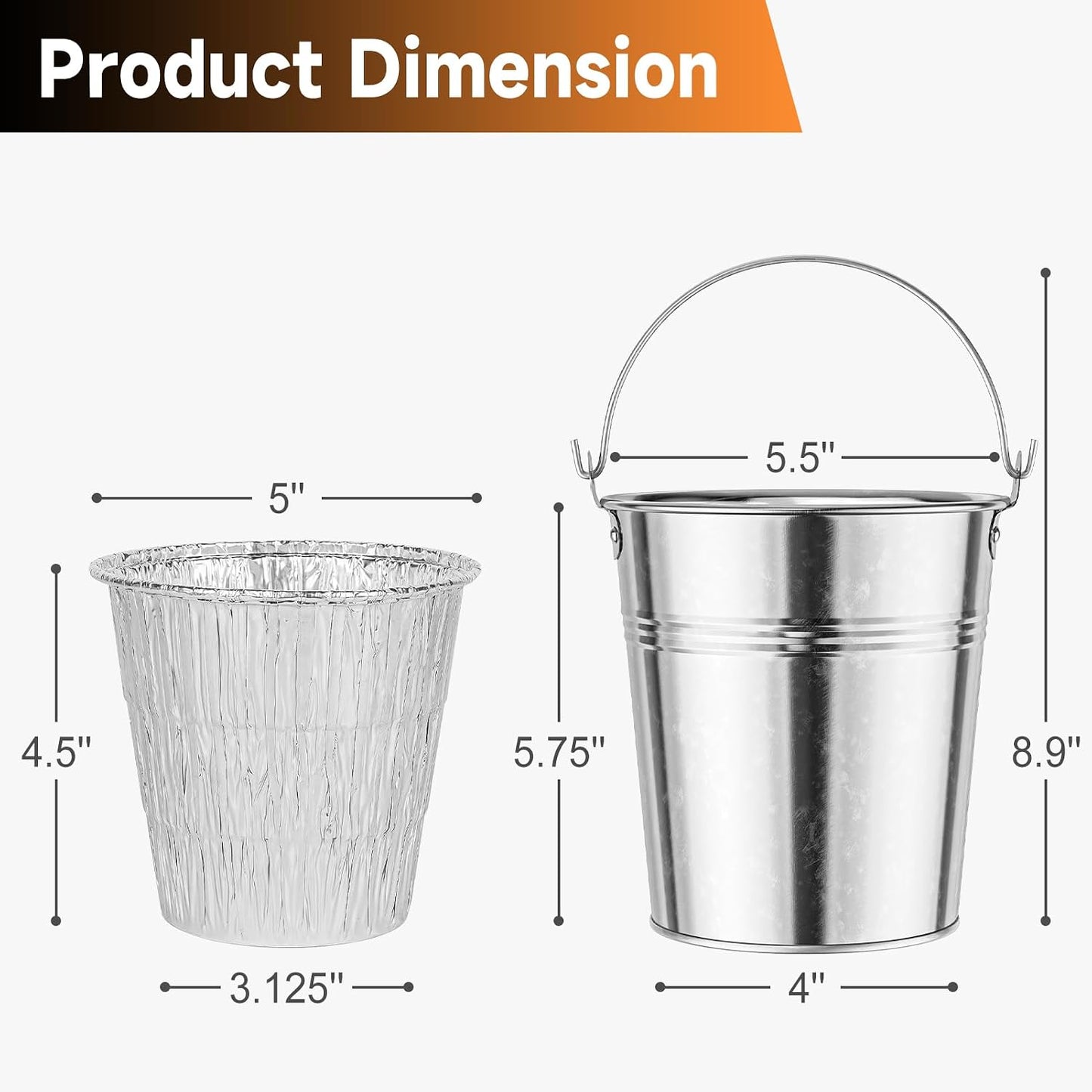 Paquete 16 cubos grasa forro aluminio Traeger Pro 575/780