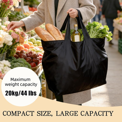 Bolsas reutilizables grandes plegables impermeables paquete 2