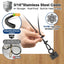 Kit puerta antihundimiento cable acero inox T316 9ft