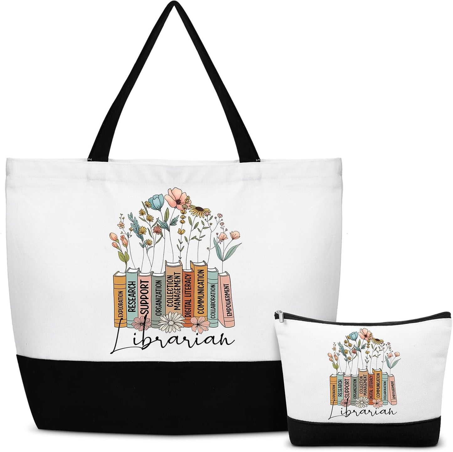 Bolsa de mano reutilizable para mujeres amantes de los libros Buryeah