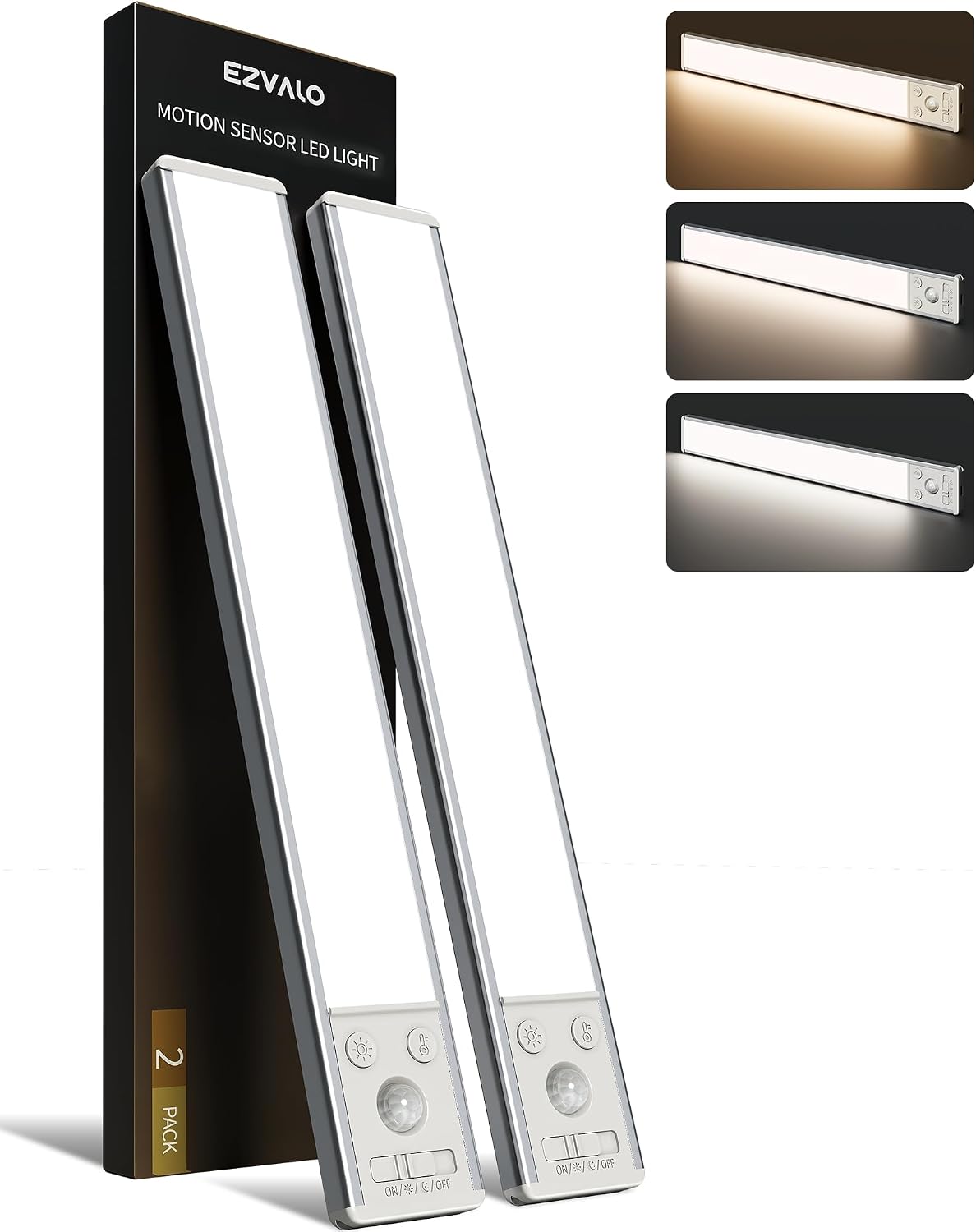 Luz recargable sensor movimiento 3500mAh armario