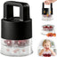 Extractor de huesos de cereza 7en1 con cubo transparente