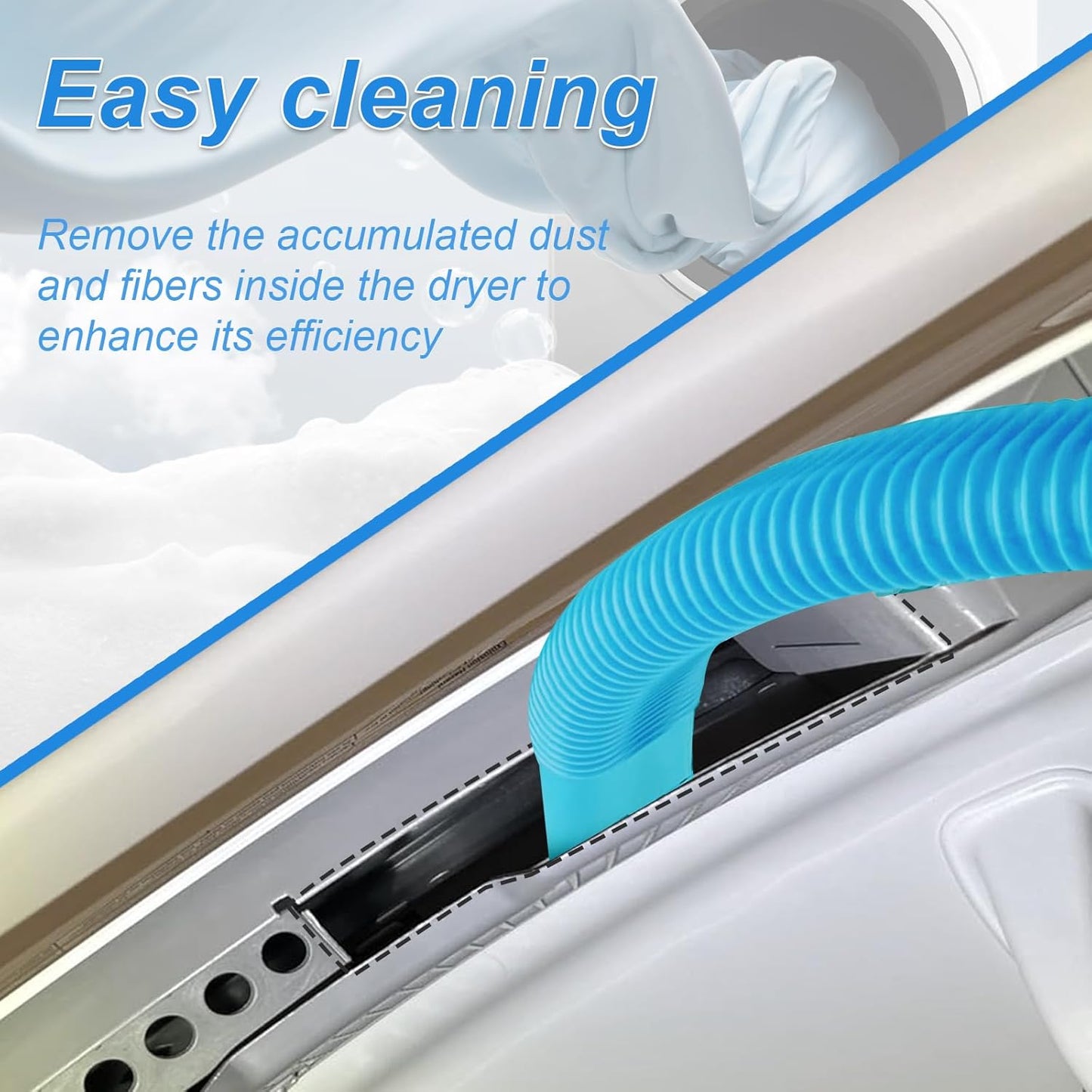 Kit limpieza ventilación secadora manguera vacío universal