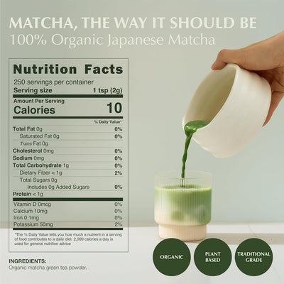 Matcha Orgánico Grado Barista 500g