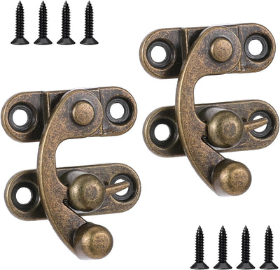 Cerrojo vintage bronce 2 Pzas cierre metal hebilla curvada