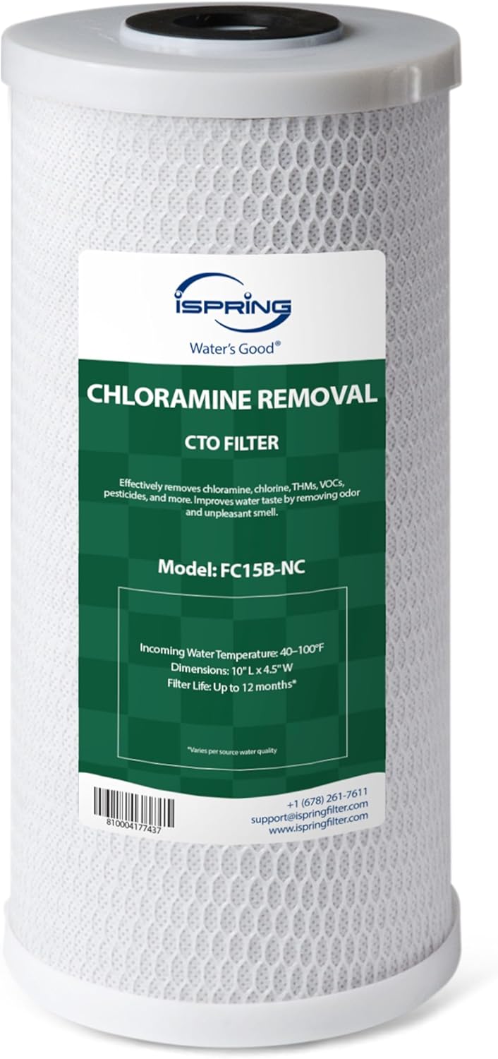 Filtro agua casa 10x4.5pulg elimina cloramina SGS