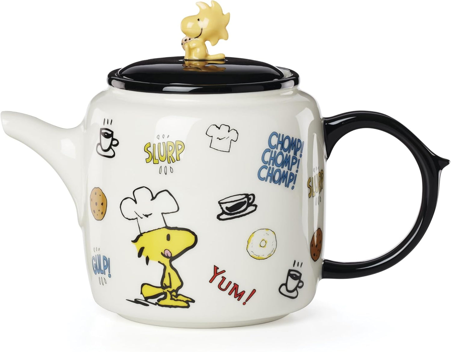 Tetera de Snoopy de chef hecha de porcelana apta para lavavajillas