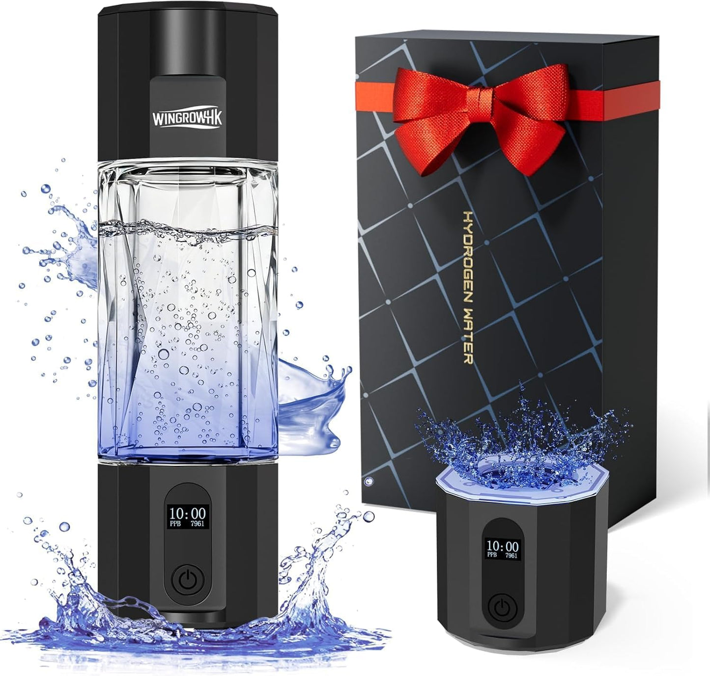 Generador agua hidrógeno 8000ppb 7oz portátil