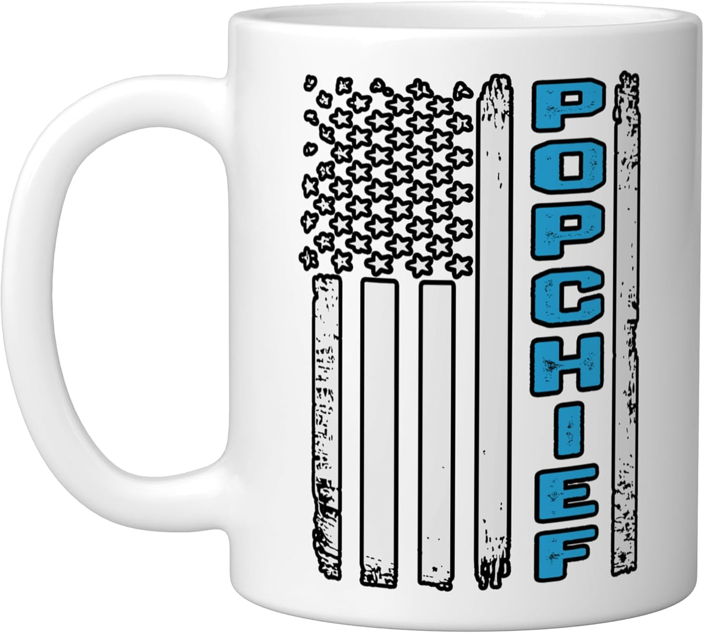 Taza Cerámica Bandera Americana para Padre Abuelo