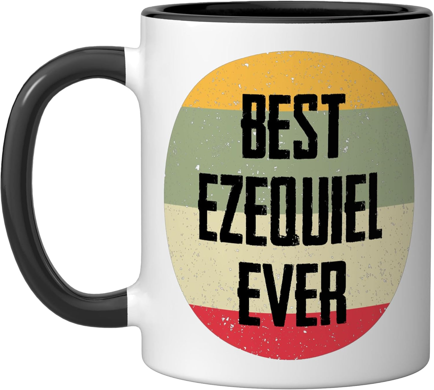 Taza Cerámica Ezequiel Ever Negro/Blanco