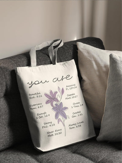 Bolsa tote lona con bolsillos reutilizable regalo navidad