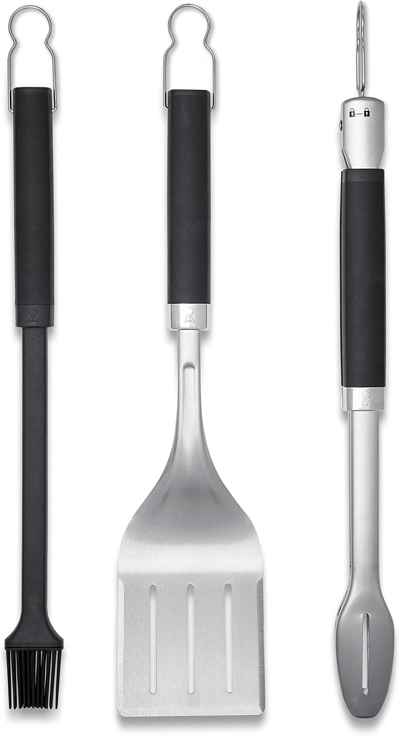 Set 3 Pzas Herramientas Parrilla Acero Inox