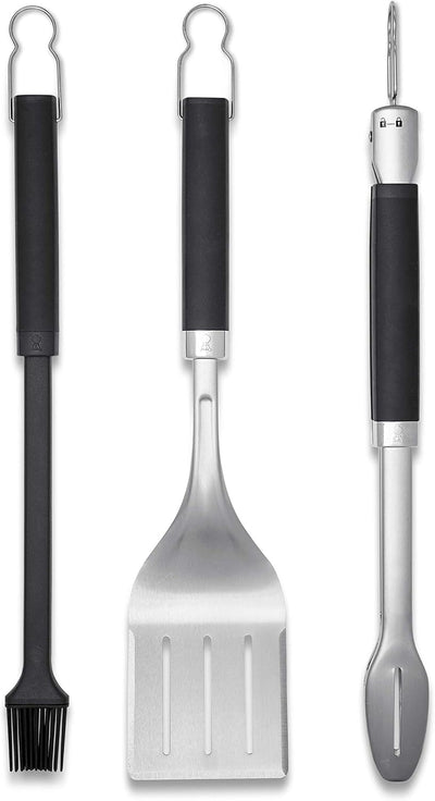 Set 3 Pzas Herramientas Parrilla Acero Inox