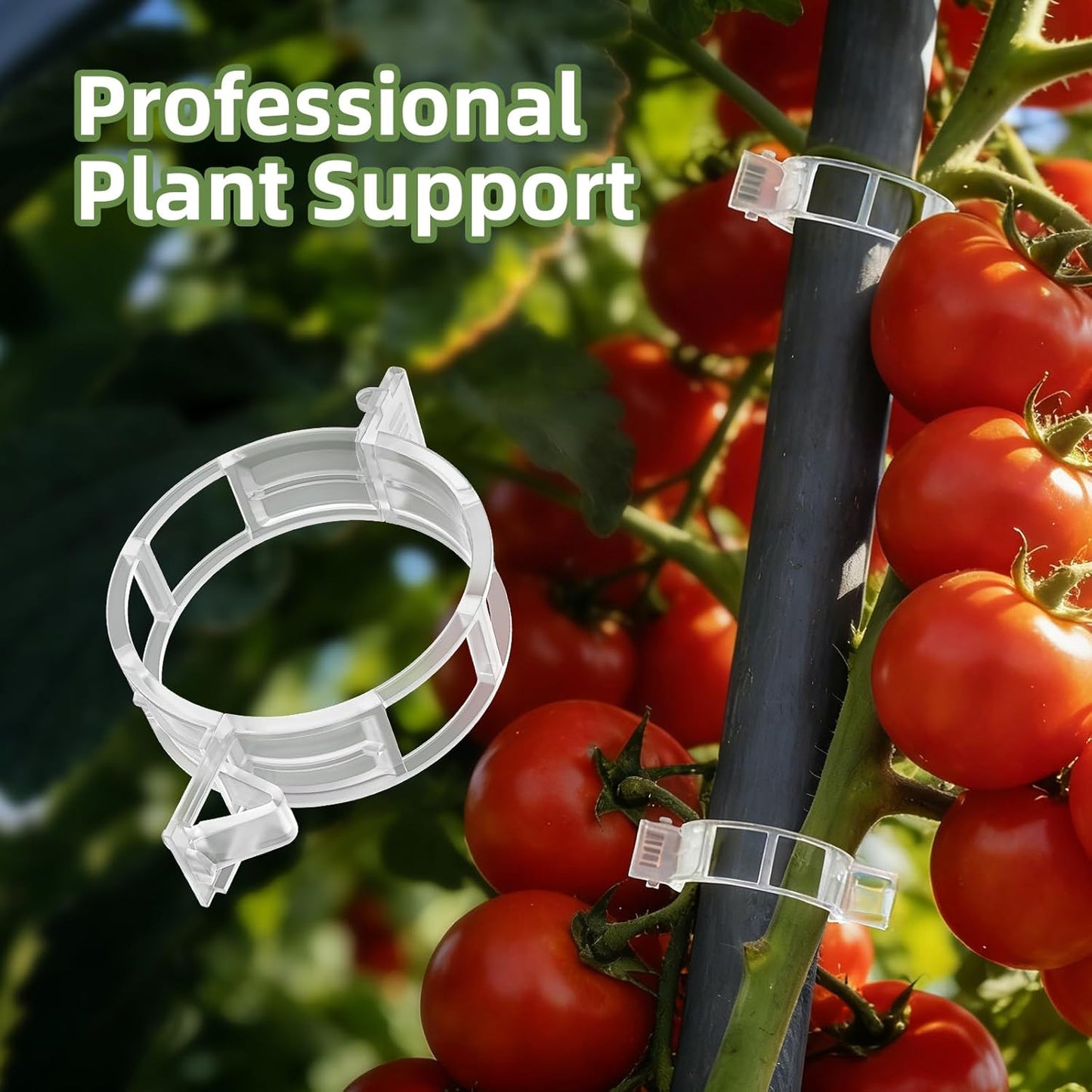 600 Clips Plástico Jardín para Tomates Pepinos Vides