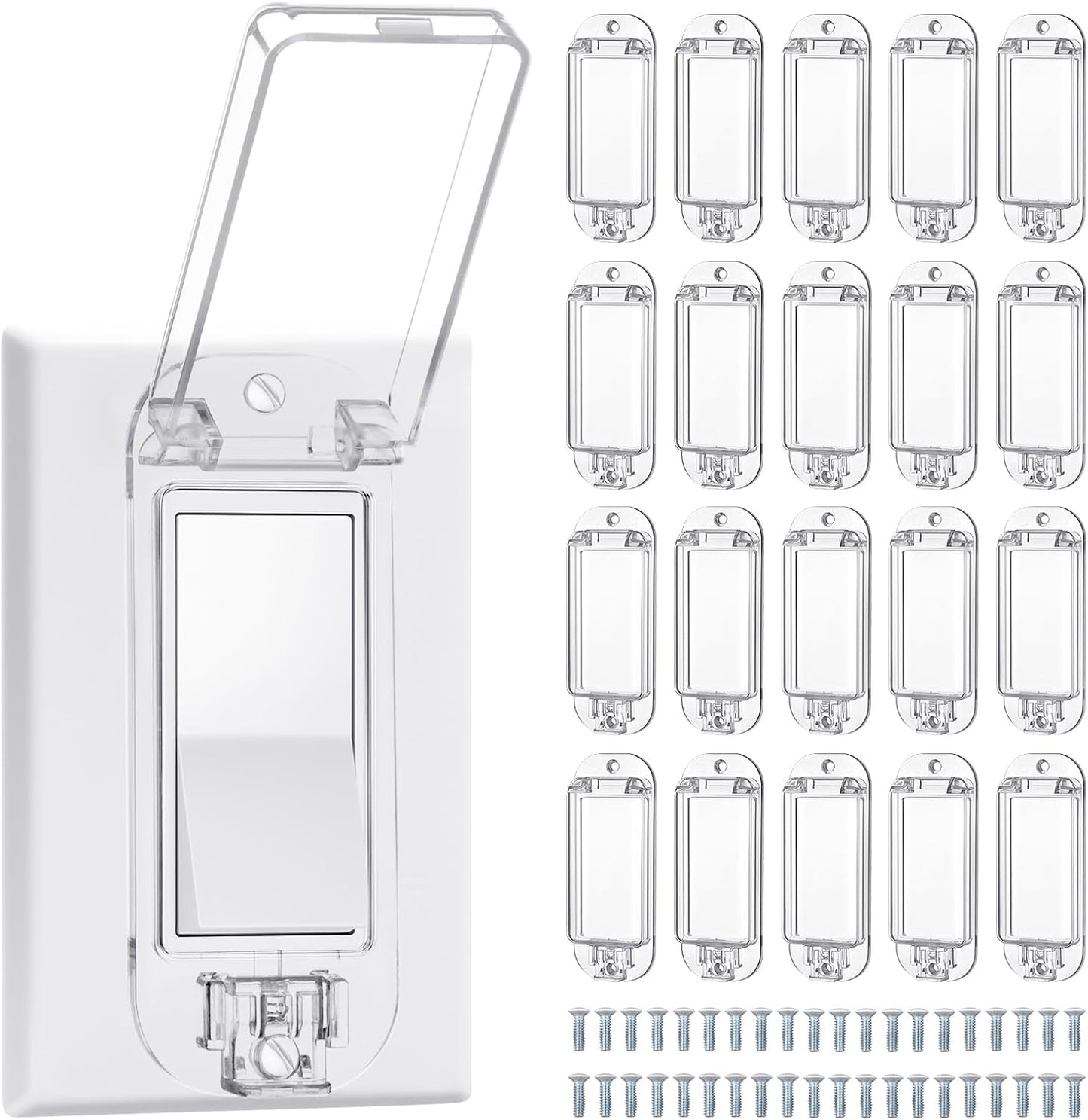 20 Fundas Interruptor Luz Bebé Niño A prueba de luz