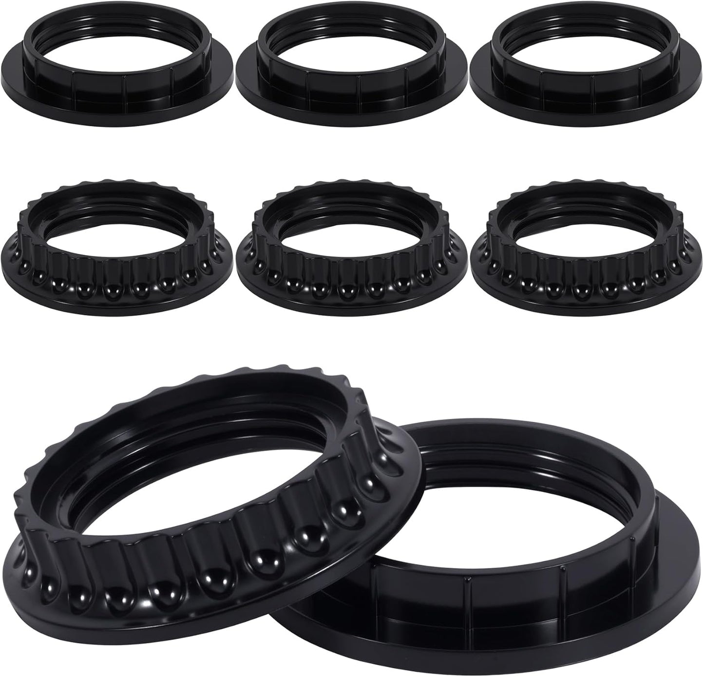 Anillo adaptador lámpara E26/E27 8 Uds resistente