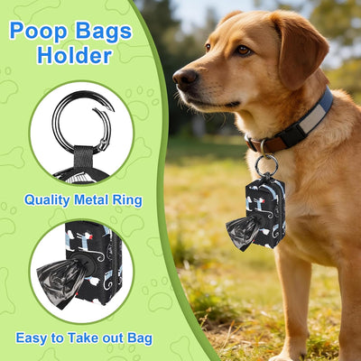 2 Soportes Bolsas Excremento Perro con Bolsas Reutilizables