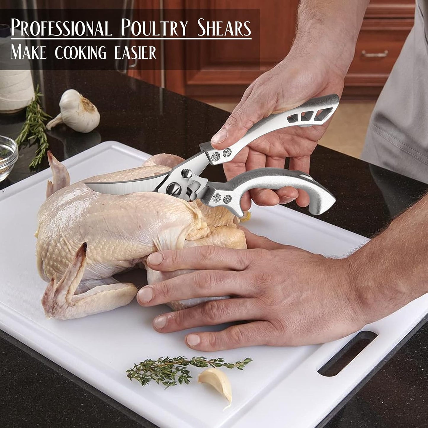 Tijeras cocina cuchillo Kukri resistente exterior
