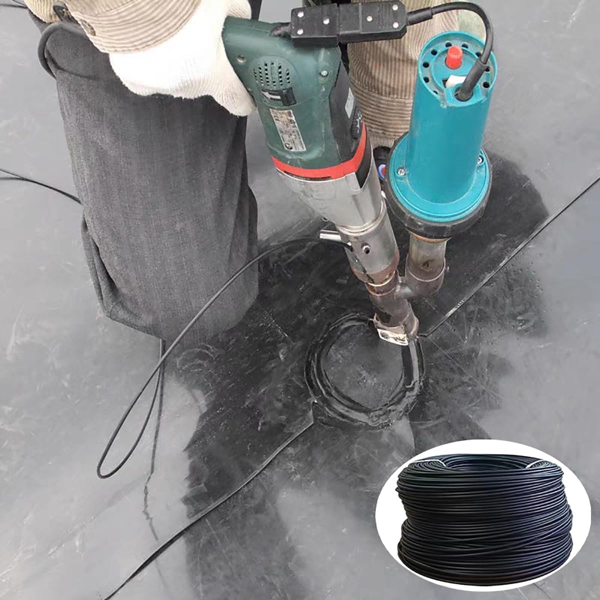 Varilla soldadura plástico HDPE negro 1/8pulg